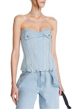 Dion Lee Strapless Biker Corset